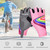Outdoor Sport Children Bike Cycling Gloves Half Finger Silicone Pad Accessory for Kid(pink S)