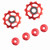 2pcs Aluminum 11T Jockey Wheel Rear Derailleur Pulley For Bicycle Bike(red)