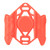 Bike Mount for IOS Locator Anti Theft Waterproof Bike Locator Tag Protector Holder with Security Screws for Maintenance Red