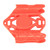 Bike Mount for IOS Locator Anti Theft Waterproof Bike Locator Tag Protector Holder with Security Screws for Maintenance Red