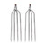 2 pcs Stainless Steel 4 Prongs Harpoon Gig Gaff Hook Barb Fish Spear for Outdoor Fishing Tackle