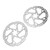 4 Piston Hydraulic Disc Brake Set Aluminium Alloy Front and Rear Brake MTB Hydraulic Brakes with 203mm Disc