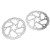 4 Piston Hydraulic Disc Brake Set Aluminium Alloy Front and Rear Brake MTB Hydraulic Brakes with 203mm Disc