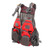 Mesh Fly Fishing Vest Red Free Size Multiple Pockets Lightweight Breathable Vest for Outdoor Activity