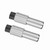 1 pair Bike Brake Cable Gear Shift Connector Line Regulator Adjuster Cap (titanium color)