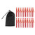 Tent Stakes V Shape Heavy Duty Tent Peg with Ropes for Outdoor Camping Tent Accessories Red