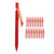 Tent Stakes V Shape Heavy Duty Tent Peg with Ropes for Outdoor Camping Tent Accessories Red