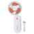Portable Neck Fan Mini Hanging Handheld 3 Speed Battery Operated USB Rechargeable for Outdoor Travel