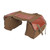Bike Trunk Bag Large Capacity Bicycle Rear Rack Carrier Bag for Mountain Bike CyclingKhaki