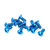 12pcs M5x11.5mm Bicycle Disc Brake Rotor Bolts Screws Alloy Disc Rotor Screws for Mountain BikeBlue, 12 Pcs/set