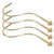 2 Set 4pcs Copper Billiards Snooker Pool Table Edge Hook Cue Racks Billiards Supplies