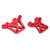 Aluminum Alloy Front and Rear Shock Tower RC Car Upgrade Parts Accessories for Traxxas LaTrax Teton 1/18Red
