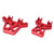 Aluminum Alloy Front and Rear Shock Tower RC Car Upgrade Parts Accessories for Traxxas LaTrax Teton 1/18Red