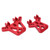 Aluminum Alloy Front and Rear Shock Tower RC Car Upgrade Parts Accessories for Traxxas LaTrax Teton 1/18Red