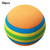 50PCS EVA Lightweight Wear Resistant Indoor Practice Stripe Golf Foam Ball Colorful Pet Cat Entertainment Toy BallsOrange Blue Yellow Green/4 Colours Stripe Ball