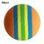 50PCS EVA Lightweight Wear Resistant Indoor Practice Stripe Golf Foam Ball Colorful Pet Cat Entertainment Toy BallsOrange Blue Yellow Green/4 Colours Stripe Ball