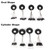 10pcs Fishing Stoppers Black Rubber Stopper Fishing Space Beans Carp Fishing Float