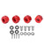 RC Hex Wheel Hub Adapter Hub Widening Connector for Traxxas 1/10 RC Crawler Car VehicleRed 8mm