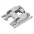 RC Car Gearbox Base for Traxxas 1/18 RC Car High Pressure Resistance Aluminum Alloy RC Center Skid Plate with Screws Silver