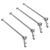 4pcs CVD Steel Drive Shaft High Strength RC CVD Transmission Axle for ARRMA 1/7 1/8 RC Cars Silver