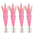 4Pcs Artificial Simulation Fish Lure Bait Fishing Tackle Dual Squid Hook with Luminous Stick Slotpink