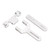 RC Shell Support Mount Aluminum Alloy CNC Machining Bracket Stand RC Car Repair Accessories for YK 4082 Silver