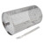 Rolling Grilling Basket Stainless Steel BBQ Rolling Basket Fork Wire Mesh Cylinder Grill Basket for Camping Picnic Party 23cm Height