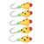 5Pcs Outdoor Ice Fishing Jigs Set Ice Fishing Lures High Carbon Steel Micro Bass Hooks Gear Tackle 5MM