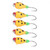 5Pcs Outdoor Ice Fishing Jigs Set Ice Fishing Lures High Carbon Steel Micro Bass Hooks Gear Tackle 5MM