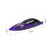 Remote Control Boat for Adults & Kids, 2.4GHz High Speed Remote Control Speedboat for Pool and Lake, Electric Boat Toy with LED Light, 3 Batteries (Transparent Purple)