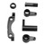 RC Car Steering Group Assembly Set High Strength Aluminum Alloy RC Steering Assembly Set for ZD Racing 10 RC Off Road Car Black