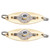 2Pcs Fishing LED Lure Light Eye Shape Colorful Flashing Light Bait Underwater Lure Lamp