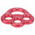 Camnal Rope 3 Holes Force Rigging Plate Anchor Divider Finger Force Climbing EquipmentRed wine