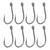 50Pcs Fishing Hook for Iseama High Carbon Steel Fish Hook Barbed Type for Outdoor ActivityType 4#