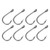 50Pcs Fishing Hook for Iseama High Carbon Steel Fish Hook Barbed Type for Outdoor ActivityType 4#