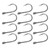 50Pcs Fishing Hook for Iseama High Carbon Steel Fish Hook Barbed Type for Outdoor ActivityType 4#