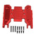 RC Car Gear Box Plate Black Anodized CNC Machining Aluminum Alloy Easy Replaceable RC Accessories for SCX6 for 1/6 Red