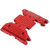 RC Car Gear Box Plate Black Anodized CNC Machining Aluminum Alloy Easy Replaceable RC Accessories for SCX6 for 1/6 Red