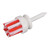 Golf Tees Plastic Long Ball Base Low Friction Brush Support Tee for Long Distant Hit Training(54mmWhite and Red )