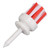 Golf Tees Plastic Long Ball Base Low Friction Brush Support Tee for Long Distant Hit Training(54mmWhite and Red )