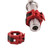 2 Pcs Barbell Clips Iron Quick Release Dumbbell Locking Weight Clamps Barbell Collars for Workout Red