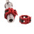 2 Pcs Barbell Clips Iron Quick Release Dumbbell Locking Weight Clamps Barbell Collars for Workout Red