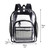 Clear Backpack Stylish Large Capacity Waterproof PVC Transparent Backpack for School Work Sports Beach Travel