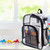 Clear Backpack Stylish Large Capacity Waterproof PVC Transparent Backpack for School Work Sports Beach Travel