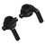 2pcs RC Steering Cup Aluminum Alloy Reducing Vibration RC Steering Blocks for ZD Racing DBX 10 RC Off Road Vehicle Black