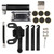 Portable Bicycle Pump 120PSI 16‑in‑1 Multifunction Tire Inflator Repair Patch Kit Bike PartsBlack