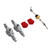 Metal Front Differential Axle with Axle Housing for MN86K MN86KS 1/12 Remote Control Climbing Car Upgrade Part Silver