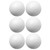 6PCS Synthetic Rubber LED Luminous Golf Ball Bright Attractive for Night Daytime TrainingBlue