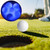 6PCS Synthetic Rubber LED Luminous Golf Ball Bright Attractive for Night Daytime TrainingBlue