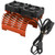 55/56/58mm Brushless Motor Cooling Fan Dual Fan Motor Heatsink Radiator for 1/5 Remote Control Car 8.4V 16000RPMOrange